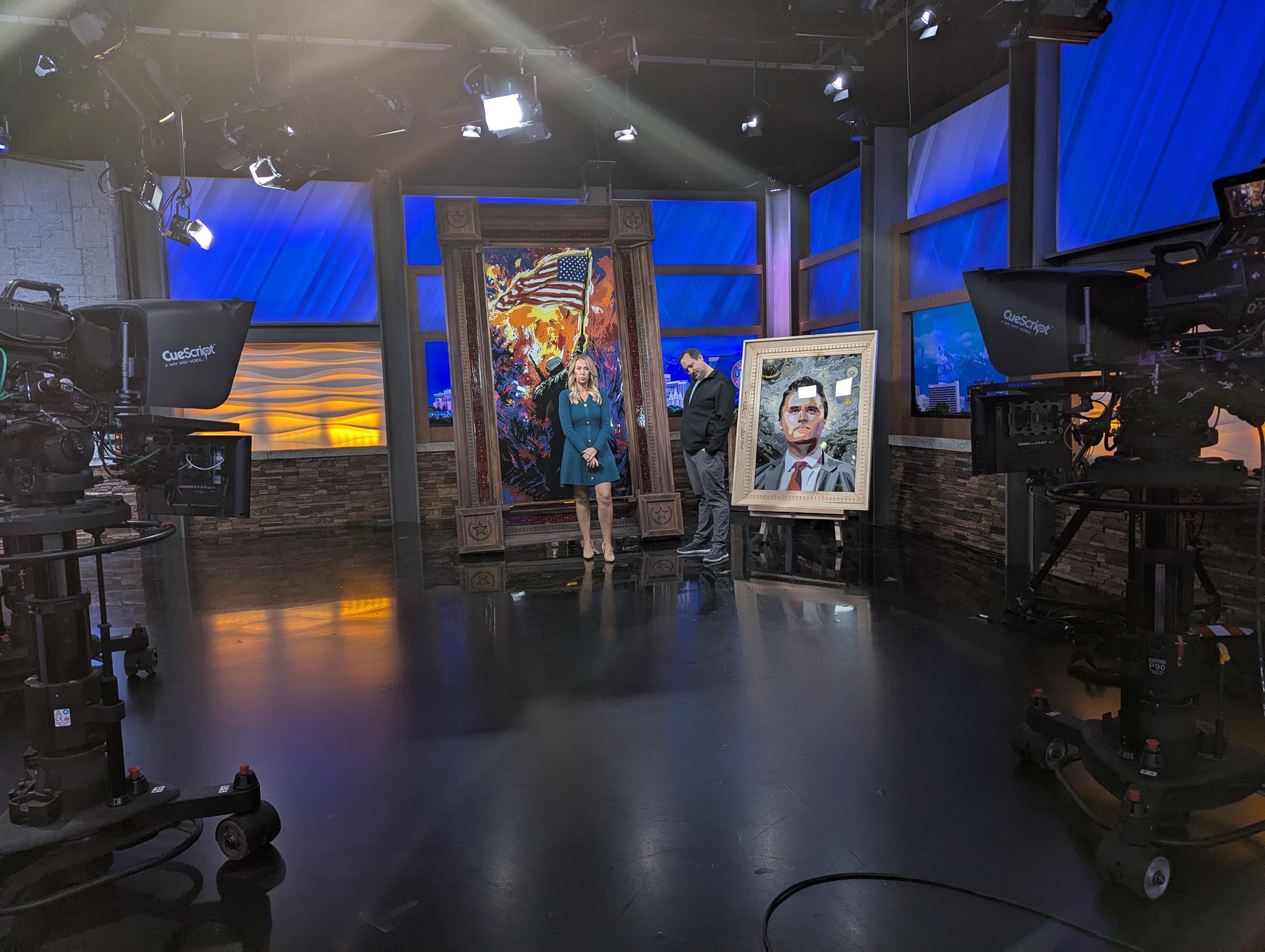 Veiled Resin Charlie Kirk Art